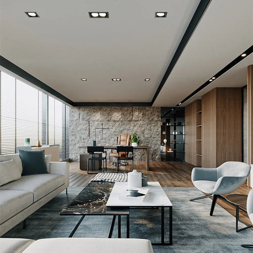 Recessed anti-glare LED ceiling spotlight - vue 7 sur 8