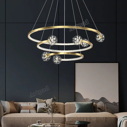 Luxury glass pendant light for elegant interiors - vue 3 sur 12