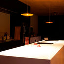 Nordic retro circular pendant light for interior decoration