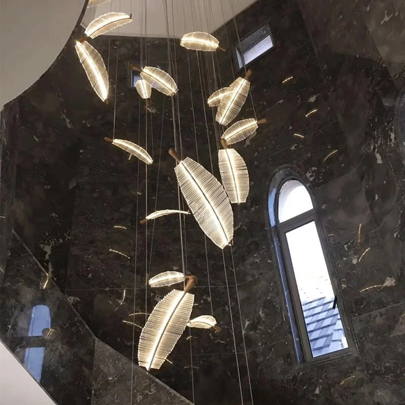 Modern leaf pendant light for interior decoration