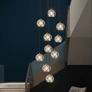 Contemporary crystal chandelier for restaurant, café and bar