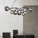 Modern glass pendant light with bulb included for interior decoration