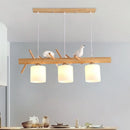 Nordic and Japanese style wooden pendant light