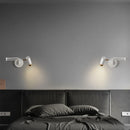 Extendable wall light with on/off switch