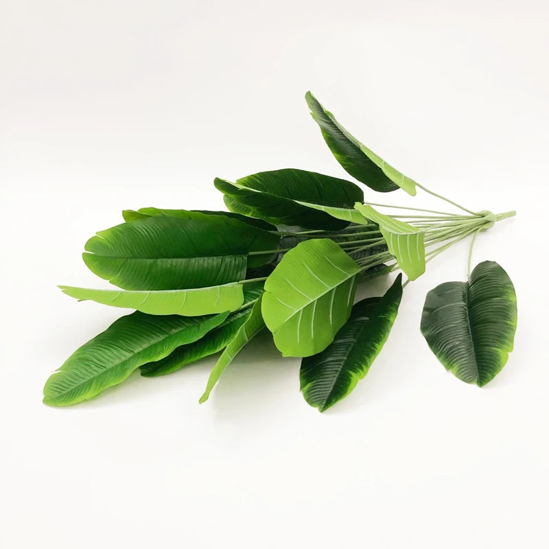 Large artificial banana tree with tropical leaves for indoor and outdoor decoration - vue 8 sur 8