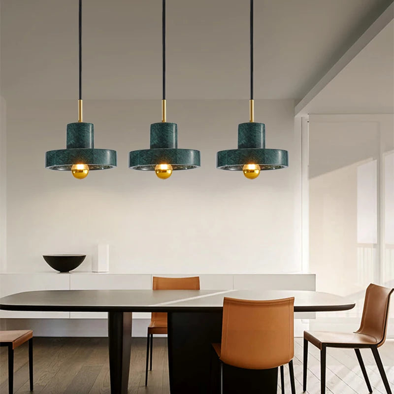 Marble pendant light for modern and elegant interior decoration