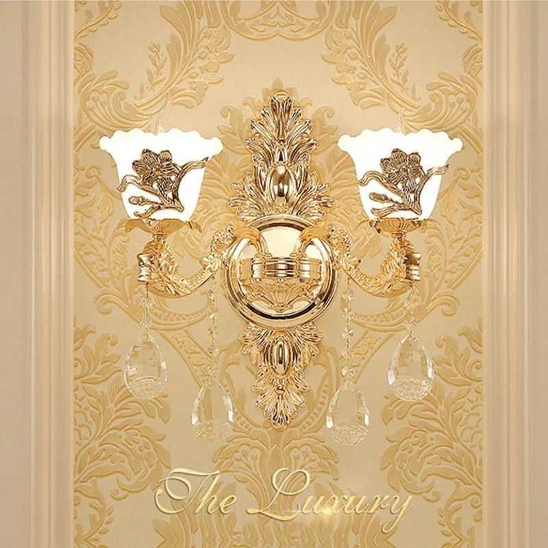 Modern crystal wall light for elegant interiors