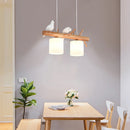 Nordic solid wood LED pendant light for dining room, ceiling, bedroom, living room, kitchen
