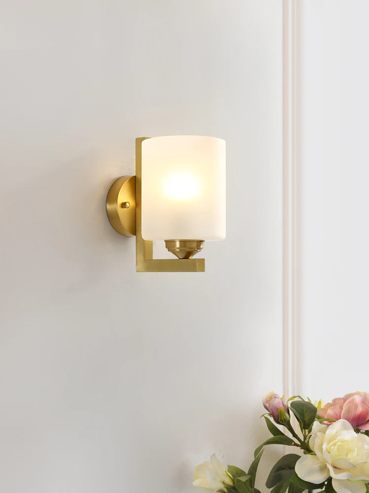 Postmodern copper wall light for an elegant interior