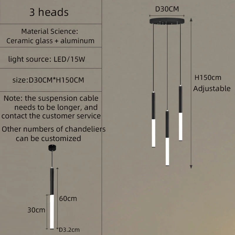 Modern spiral chandelier porcelain and glass effect