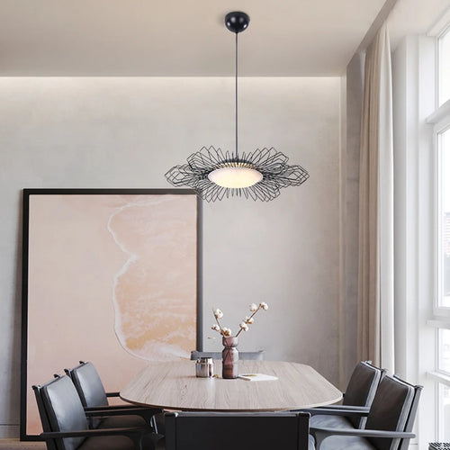 Nordic artistic line pendant lamp decorative lighting - vue 3 sur 9
