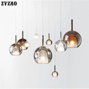 Modern nordic glass pendant light for elegant interiors