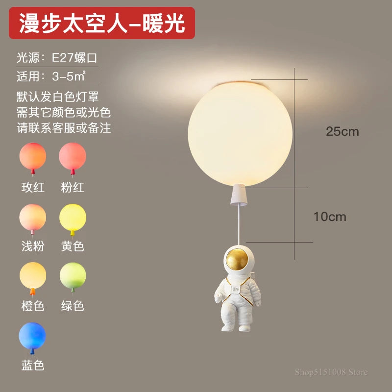 Decorative nordic pendant light for children’s room with playful design - vue 13 sur 22