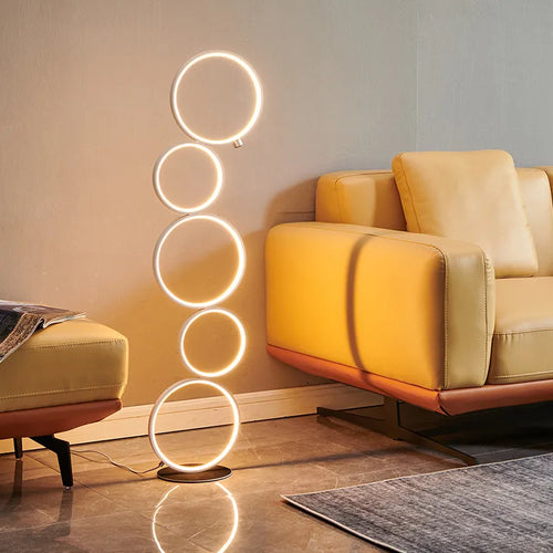 Nordic decorative LED floor lamp for living room - vue 4 sur 8