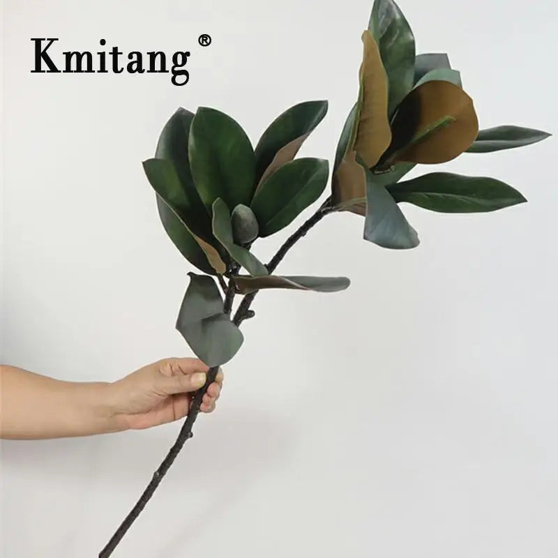 Large artificial magnolia branch for indoor decoration