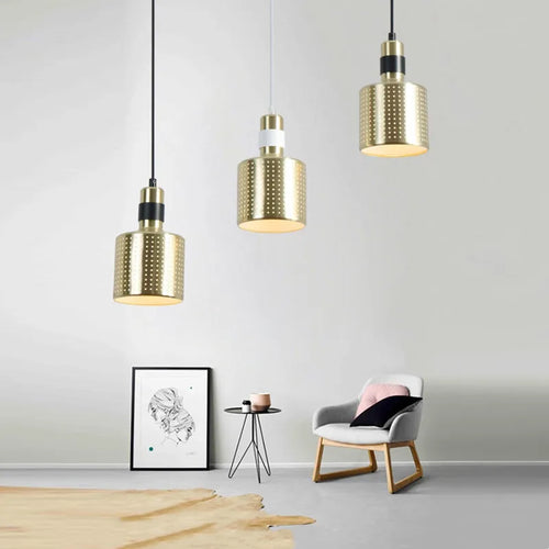 Nordic metal designer pendant light for modern interiors - vue 5 sur 10