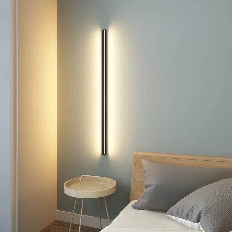 Modern aluminium LED wall light for bright and practical interiors