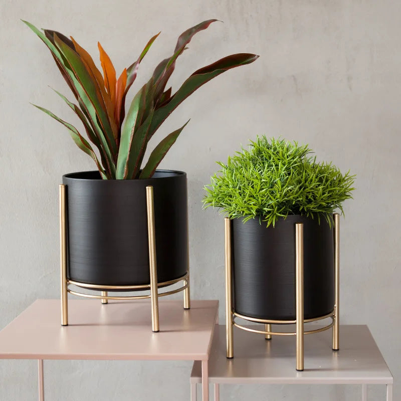 Nordic creative wrought iron vase for succulents