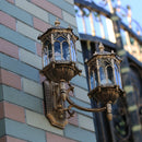 Vintage bronze outdoor waterproof wall light
