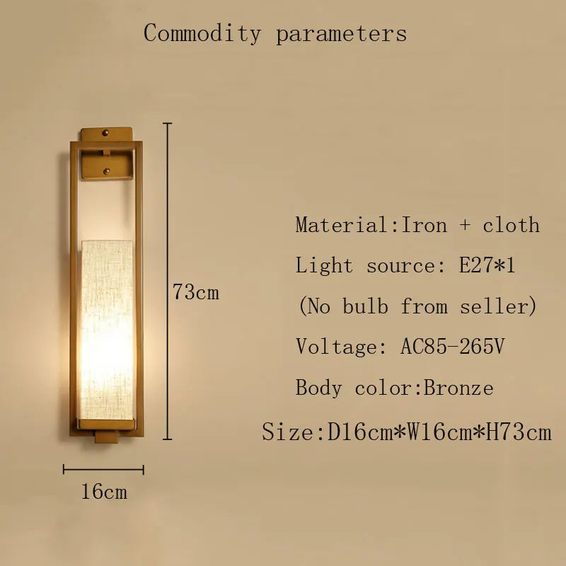 Chinese style wall light for hotels and staircases