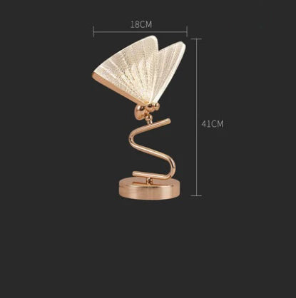 Modern butterfly design table lamp luxury LED night light