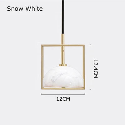 Marble pendant light for restaurants, cafés and hotels
