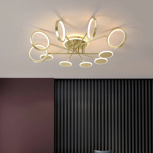 Creative LED chandelier for modern interior decor - vue 4 sur 15