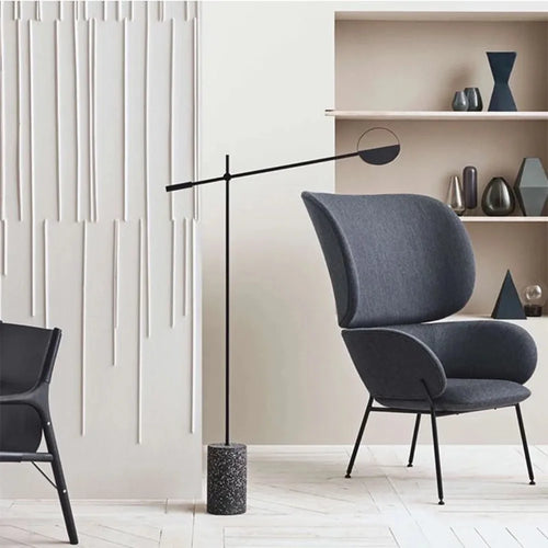 Nordic iron floor lamp with industrial style for interior decoration - vue 4 sur 8