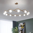 Modern white glass chandelier artistic decoration for interiors