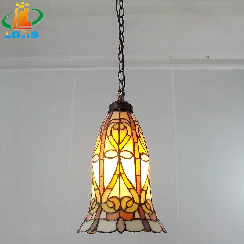 Retro rattan chandelier for indoor and outdoor decoration - vue 6 sur 6