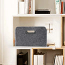 HOT-2Pcs Felt Storage Basket/Bin with Handles, Collapsible & Convenient Storage Solution