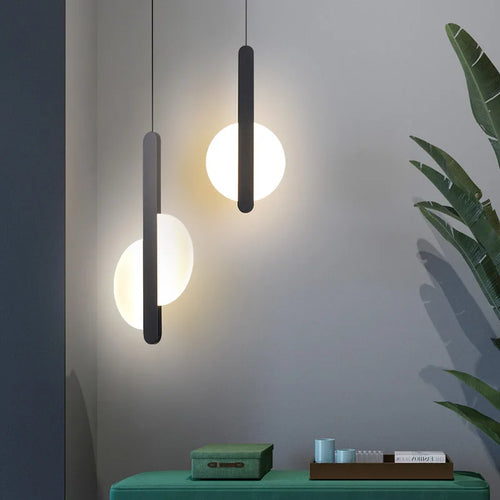 modern led pendant light for elegant interior decoration - vue 2 sur 12