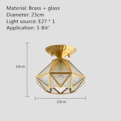 Creative copper ceiling light for a modern and elegant interior