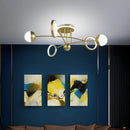 Modern decorative ceiling light for interiors and LED lighting