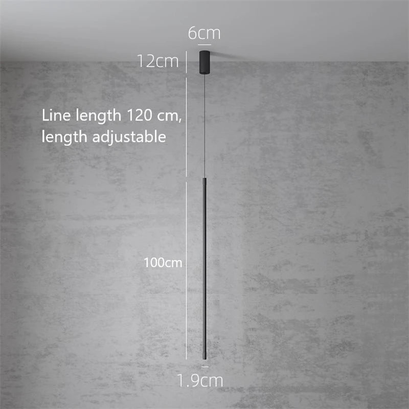 Modern minimalist decorative LED pendant light