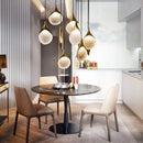 modern spoon-shaped pendant light for retro decoration
