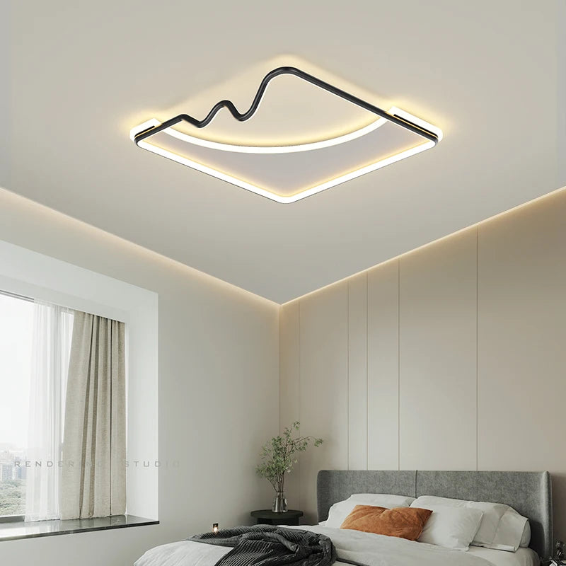 Decorative LED ceiling light for a modern and elegant interior - vue 5 sur 15