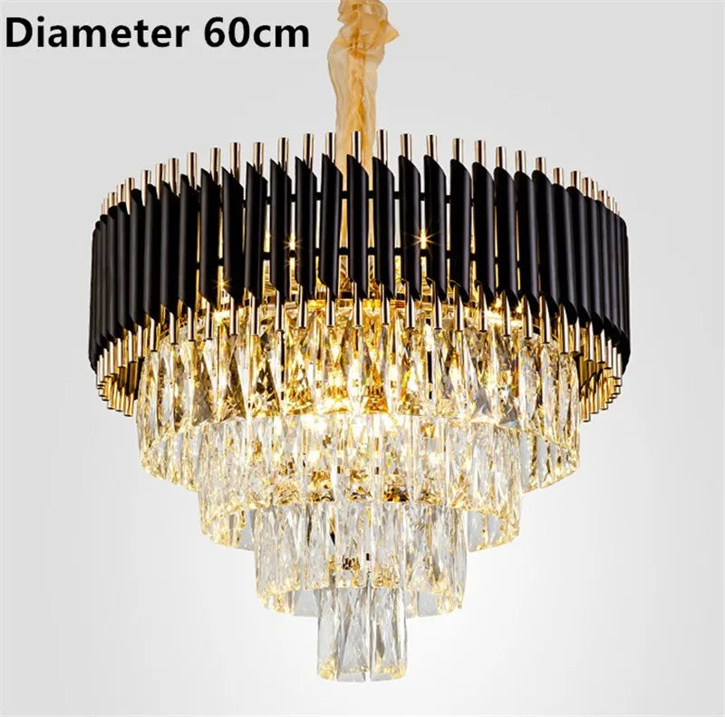 Modern crystal pendant chandelier for elegant interiors
