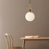 Nordic glass pendant light in minimalist style for modern interiors