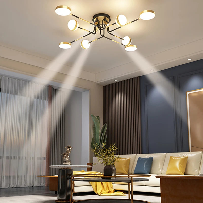 Elegant LED chandelier for a modern and cosy interior