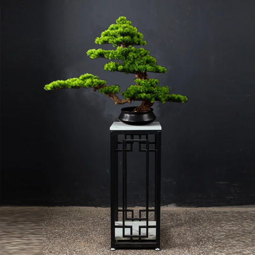 Welcome Pine Bonsai Decoration,Living Room,Desktop,Fake Tree,Artificial Plants,Potted Ornament,Home Decor Customized - vue 6 sur 8
