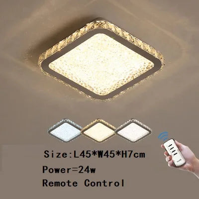 Modern stainless steel pendant light with LED and remote control - vue 22 sur 28