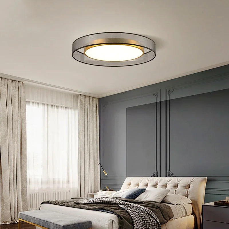 Modern Nordic design copper ceiling light for interior decoration