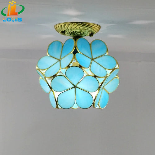 Nordic style glass petal lamp for interior decoration - vue 11 sur 18