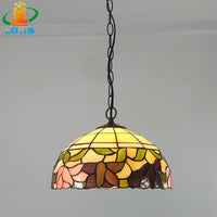Begonia flower chandelier American style Tiffany lamp decorative lighting