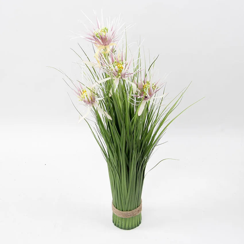 Artificial green onion grass plants for indoor and outdoor decoration