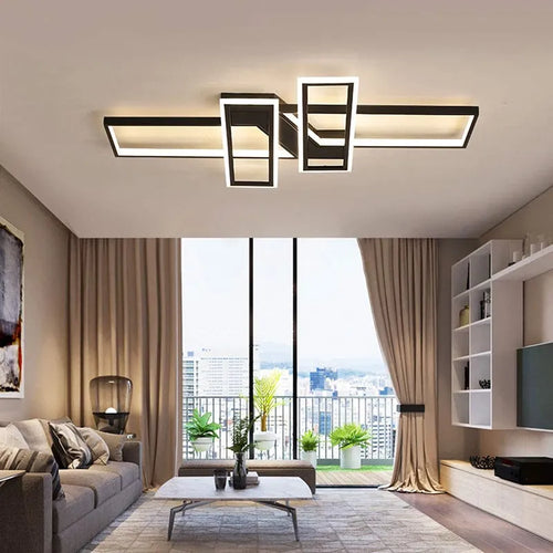 LED ceiling lamp for living room and home decor lighting - vue 7 sur 7