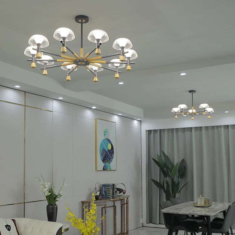 Nordic luxury jellyfish LED chandelier modern minimalist lighting