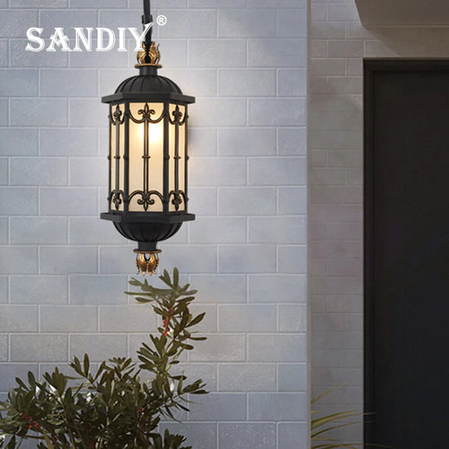 Waterproof outdoor retro vintage LED wall light - vue 2 sur 6