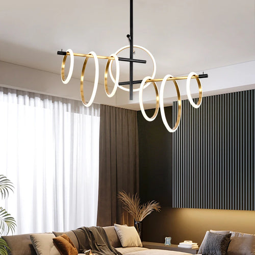 Modern LED pendant light for interior decor - vue 3 sur 16